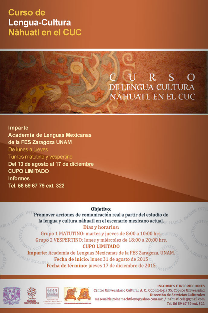 Curso de Lengua-Cultura Náhiatl en el CUC