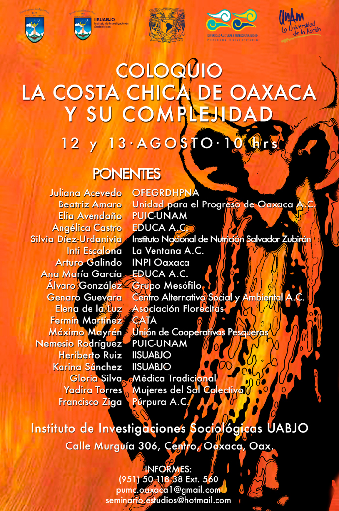 Coloquio La Costa Chica de Oaxaca y su complejidad