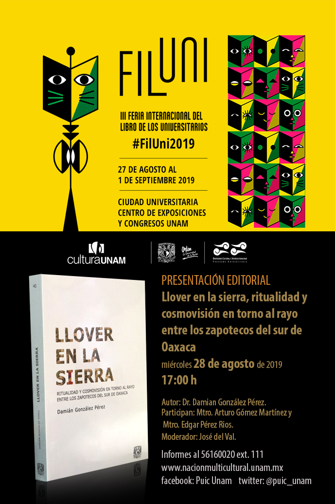Presentación del libro Llover en la Sierra en la III Feria Internacional del Libro de los Universitarios.