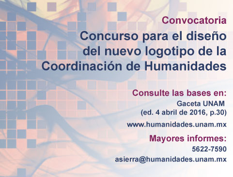Convocatoria al concurso para el diseño del nuevo logotipo de la Coordinación de Humanidades