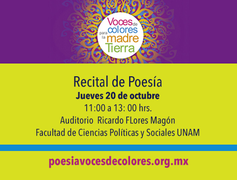 Recital de poesía Voces de colores para la madre Tierra