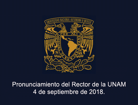 Pronunciamiento del Rector de la UNAM