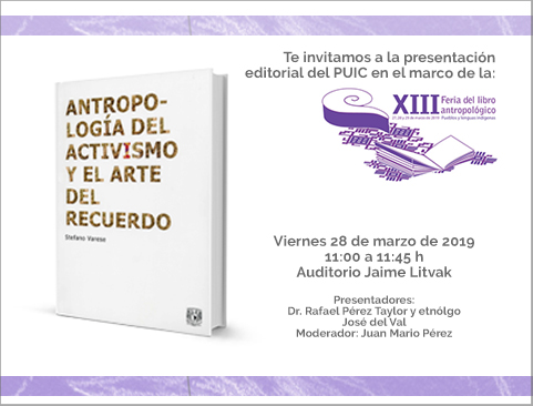 Presentación del libro: Antropología del Activismo y el arte del recuerdo en la XIII Feria del Libro Antropológico