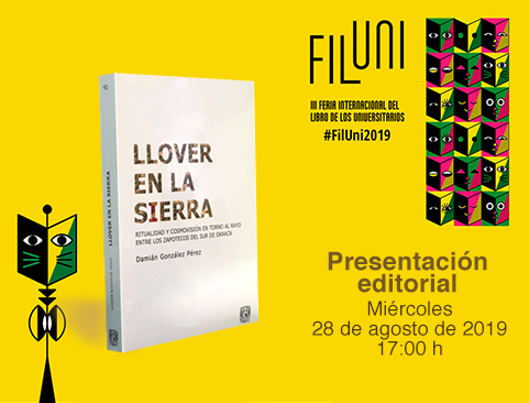 Presentación del libro: Llover en la Sierra en la III Feria Internacional del Libro de los Universitarios – FILUNI