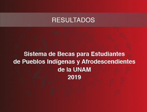 Resultados de la Convocatoria intersemestral Sistema de Becas para Estudiantes de Pueblos Indígenas y Afrodescendientes de la UNAM 2019