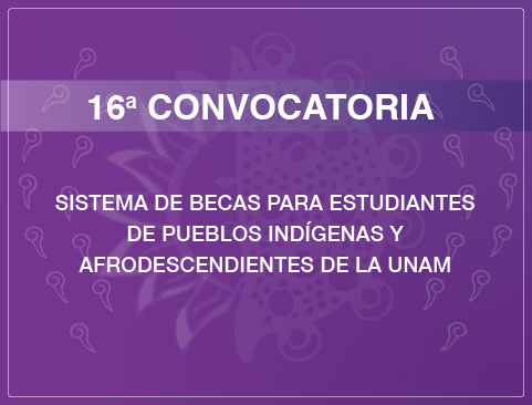 16a Convocatoria del Sistema de Becas para Estudiantes de Pueblos Indígenas y Afrodescendientes de la UNAM 2020