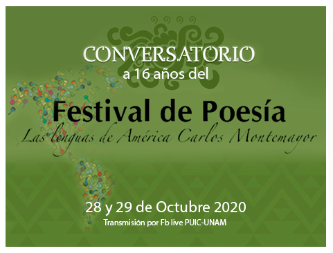 Conversatorio a 16 años del Festival de Poesía Las Lenguas de América. Carlos Montemayor