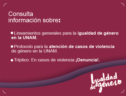 Consulta información sobre Igualdad de Género