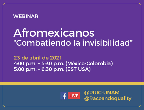 Webinar Afromexicanos “Combatiendo la invisibilidad”