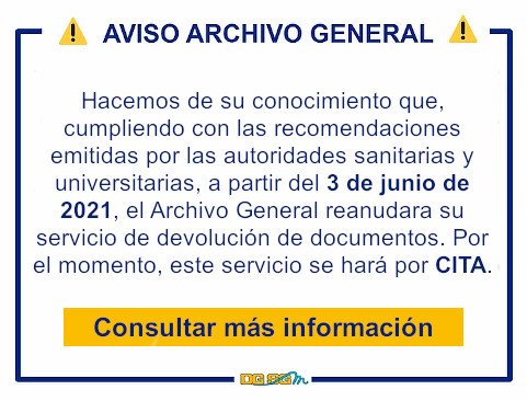 Aviso Archivo General