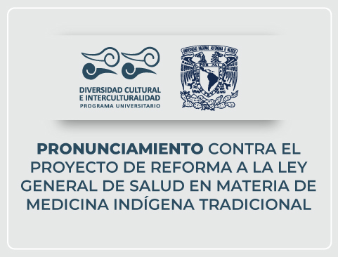 Pronunciamiento contra el proyecto de reforma a la Ley General de Salud en Materia de Medicina Indígena Tradicional