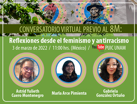 Conversatorio virtual previo al 8M: Reflexiones desde el feminismo y antirracismo