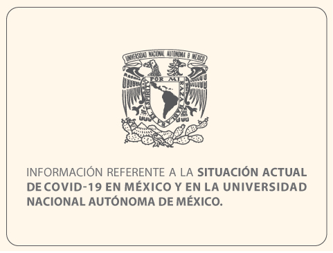 Referente a la situación actual de COVID-19 en México y en la Universidad Nacional Autónoma de México, informa