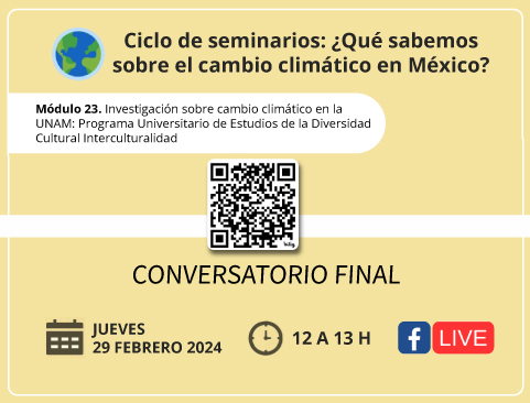 Ciclo de seminarios: ¿Qué sabemos sobre el cambio climático en México?