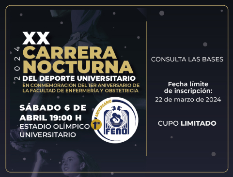 XX Carrera nocturna del deporte universitario