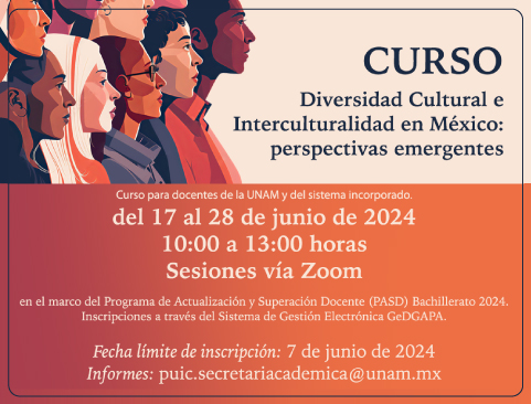 Curso Diversidad Cultural e Interculturalidad en México: perspectivas emergentes
