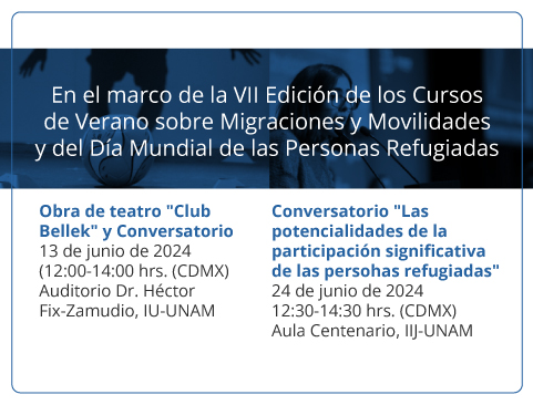 VII Edición de los Cursos de Verano sobre Migraciones y Movilidades del SUDIMER y del Día Mundial de las Personas Refugiadas