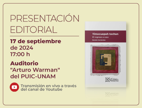Presentación de Libro: Timocuepah tochan. El regreso a casa