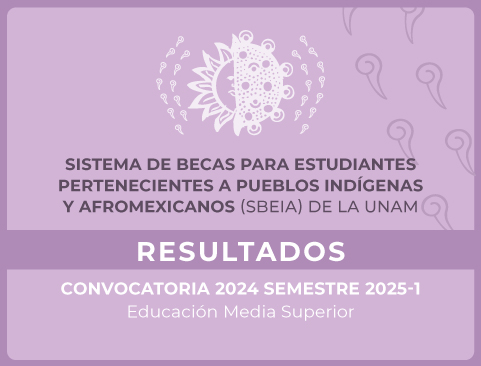 Resultados de la Convocatoria 2024 | Semestre 2025-1 del Sistema de Becas para Estudiantes pertenecientes a Pueblos Indígenas y Afromexicanos (SBEIA) de la UNAM – Educación Media Superior