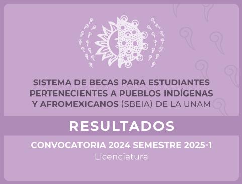 Resultados de la Convocatoria 2024 | Semestre 2025-1 del Sistema de Becas para Estudiantes pertenecientes a Pueblos Indígenas y Afromexicanos (SBEIA) de la UNAM – Licenciatura