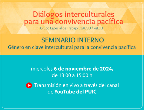 Seminario Interno: Género en clave intercultural para la convivencia pacífica