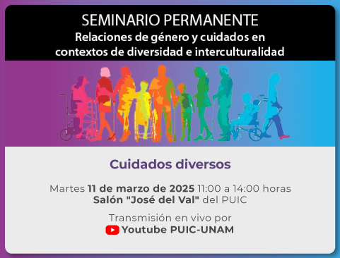 Seminario Permanente Relaciones de género y cuidados en contextos de diversidad e interculturalidad. Sesión: Cuidados diversos