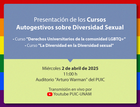 Presentación de los Cursos Autogestivos sobre Diversidad Sexual