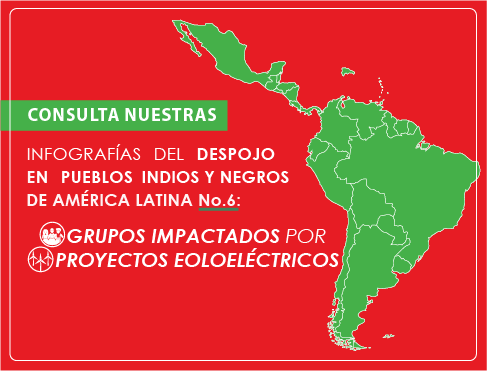 Infografías del despojo en Pueblos Indios y Negros de América Latina No. 6: Grupos impactados por proyectos eoloeléctricos