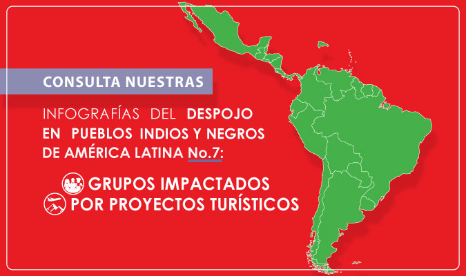 Infografías del despojo en Pueblos Indios y Negros de América Latina No. 7: Grupos impactados por proyectos turísticos