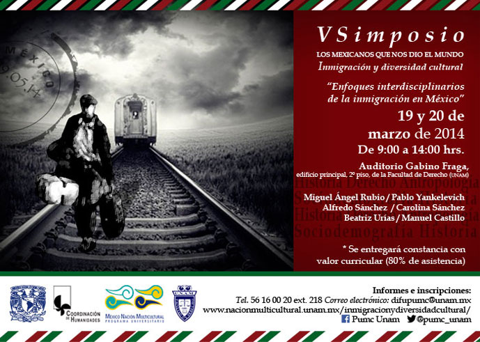 V Simposio Los mexicanos que nos dio el mundo. Inmigración y diversidad cultural