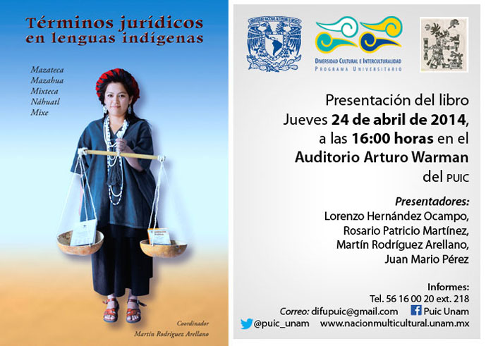 Presentación del libro: Términos jurídicos en lenguas indígenas