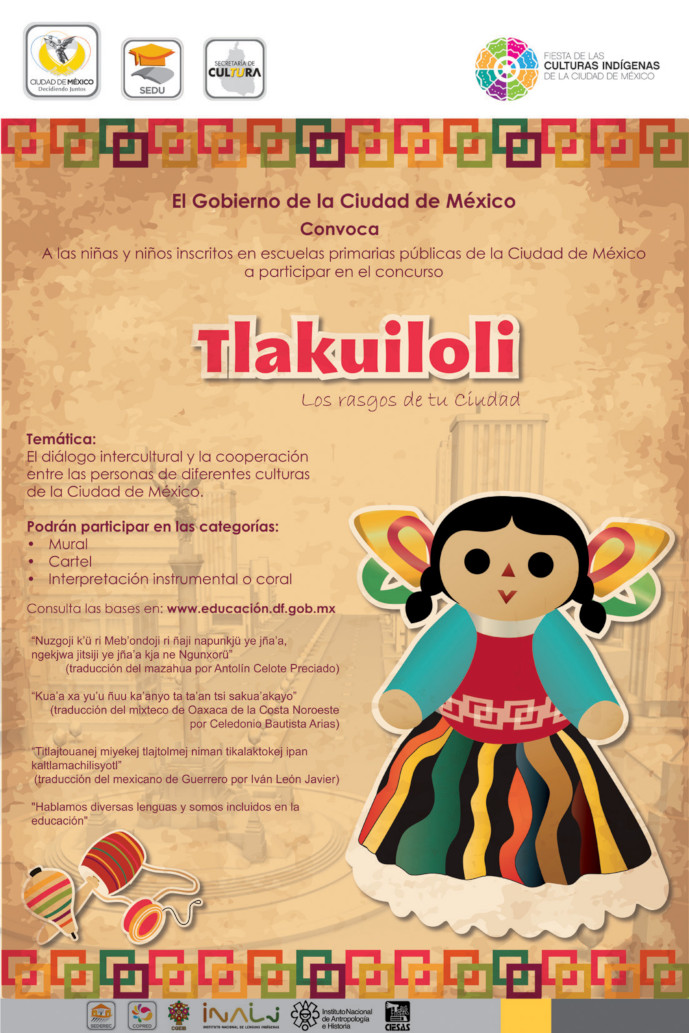 Convocatoria Concurso Tlakuiloli. Los rasgos de tu Ciudad