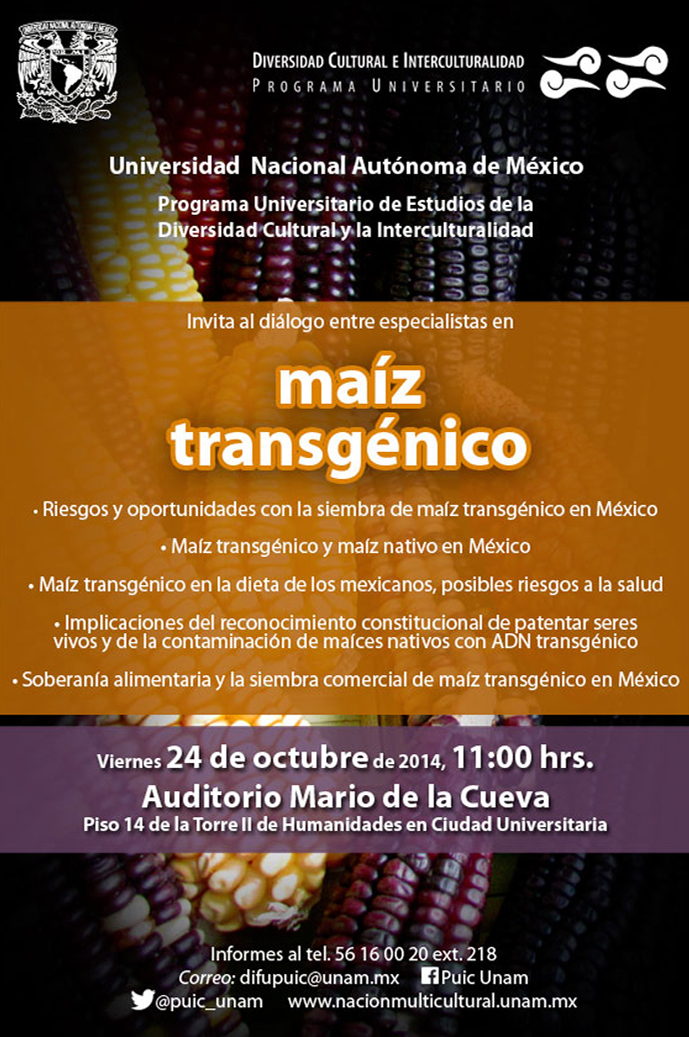 Diálogo entre especialistas: Maíz transgénico