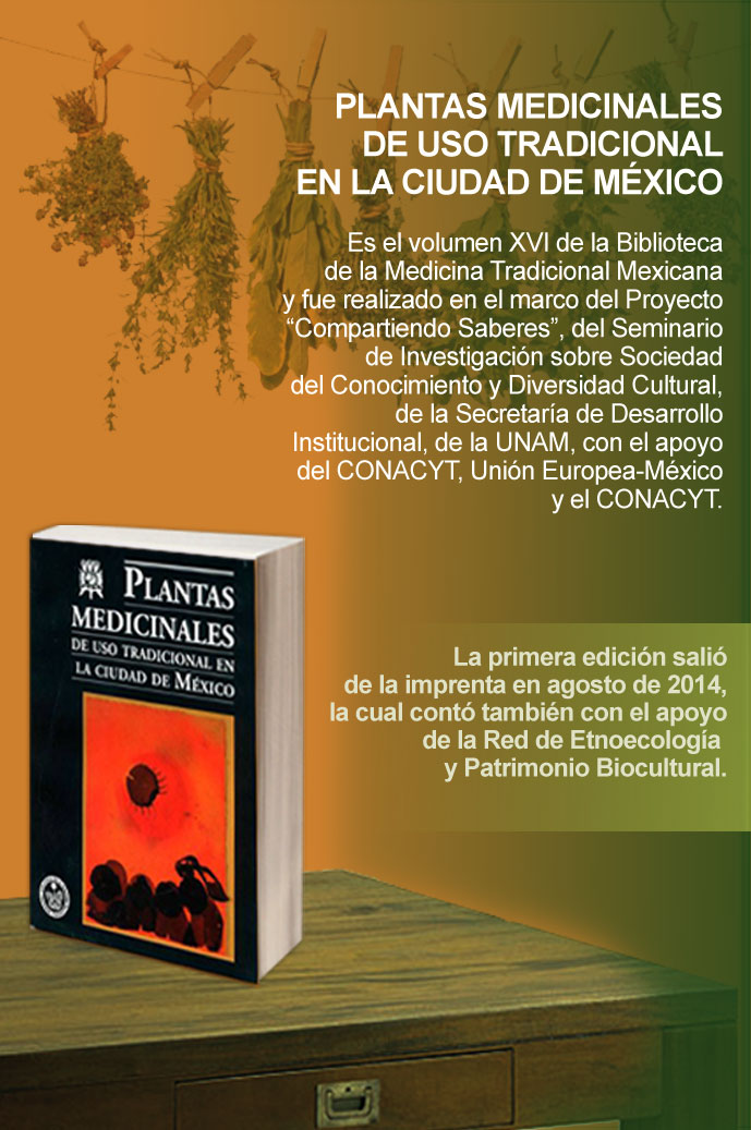 Novedad editorial: Plantas Medicinales de uso tradicional en la Ciudad de México