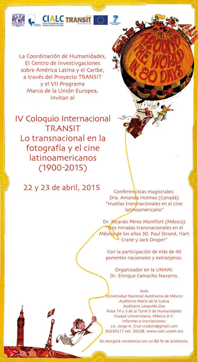 IV Coloquio Internacional TRANSIT. Lo transnacional en la fotografía y el cine latinoamericanos (1900-2015)