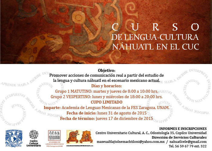 Curso de Lengua-Cultura Náhuatl en el CUC