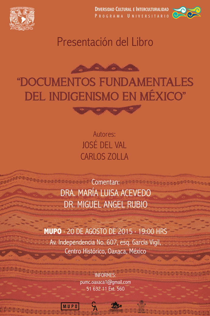 Presentación del libro: Documentos fundamentales del Indigenismo en México