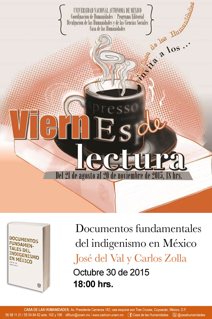 Viernes de lectura del libro: Documentos fundamentales del Indigenismo en México