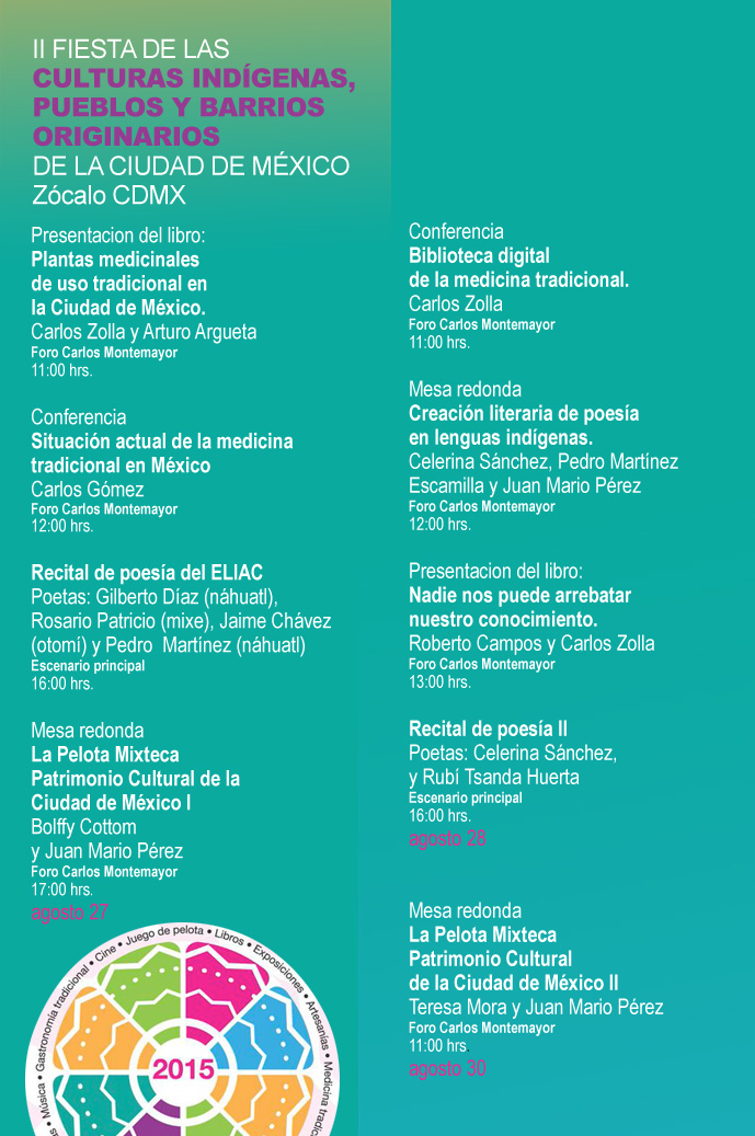 II Fiesta de las Culturas indígenas, Pueblos y Barrios originarios de la Ciudad de México