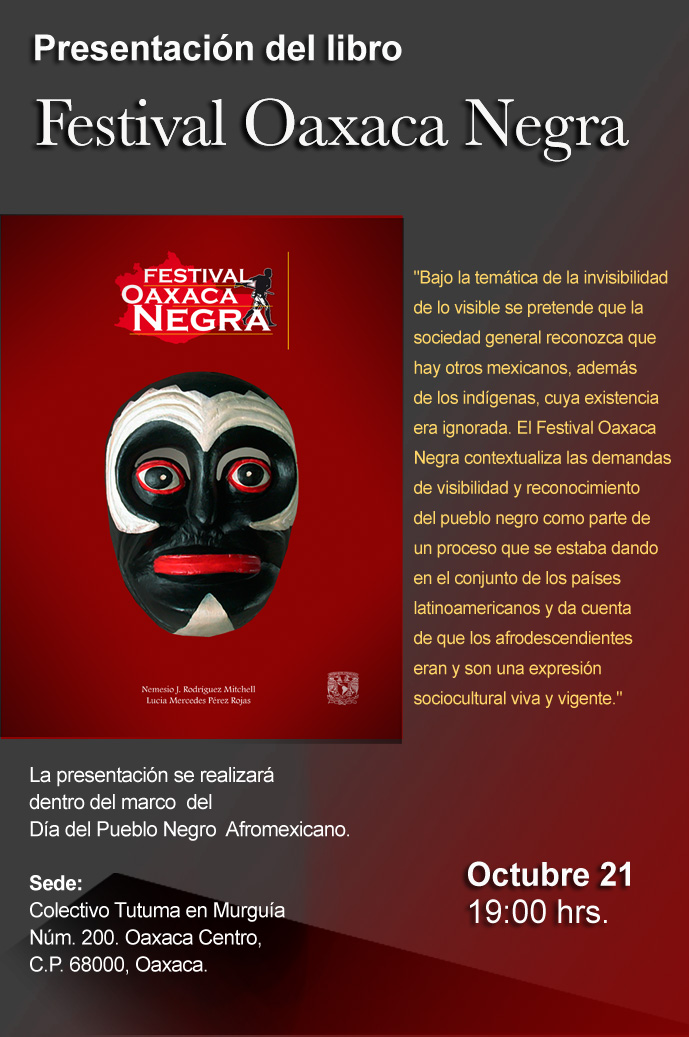 Presentación del libro: Festival Oaxaca Negra