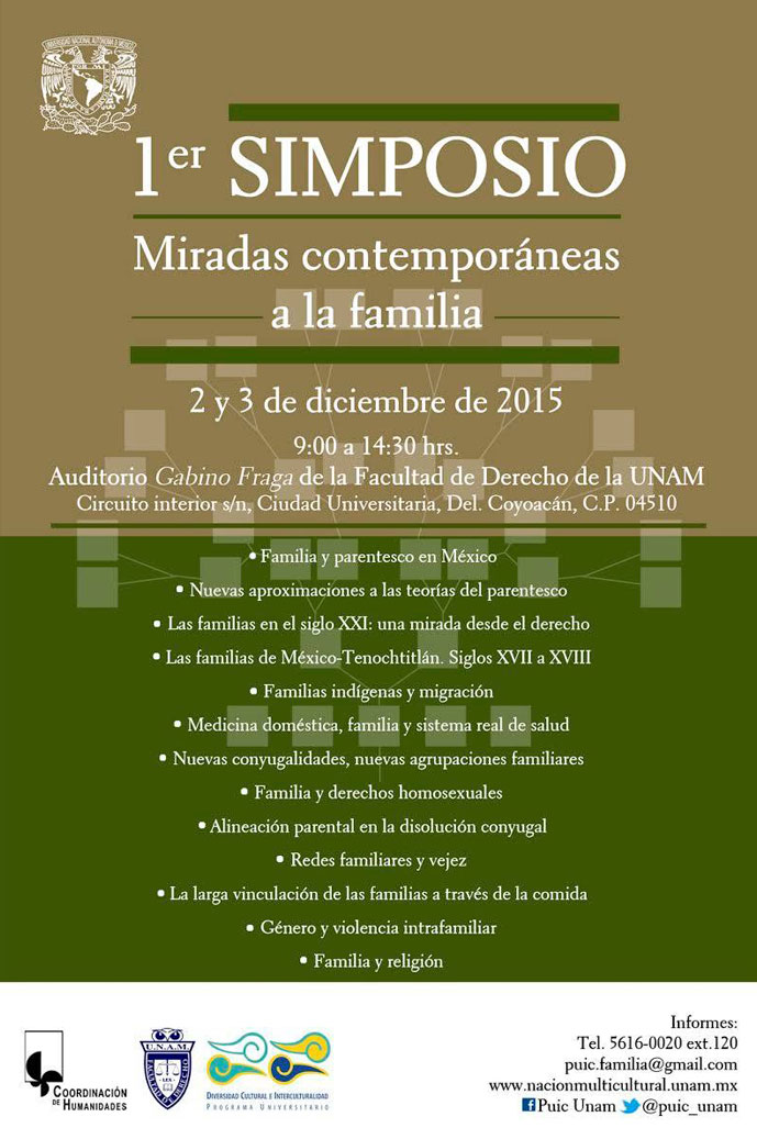 1er Simposio Miradas contemporáneas a la familia