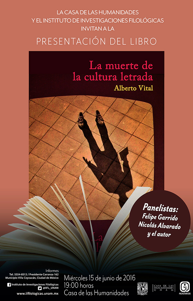 Presentación del libro: La muerte de la cultura letrada