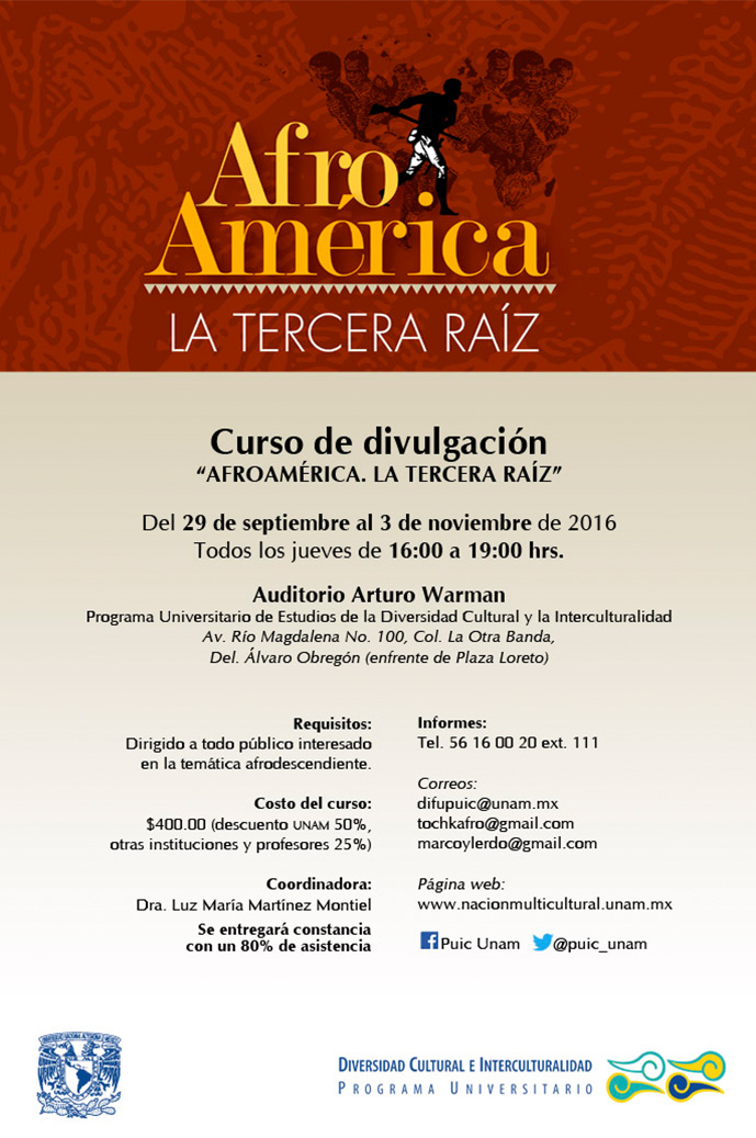 Curso de divulgación Afroamérica. La tercera raíz