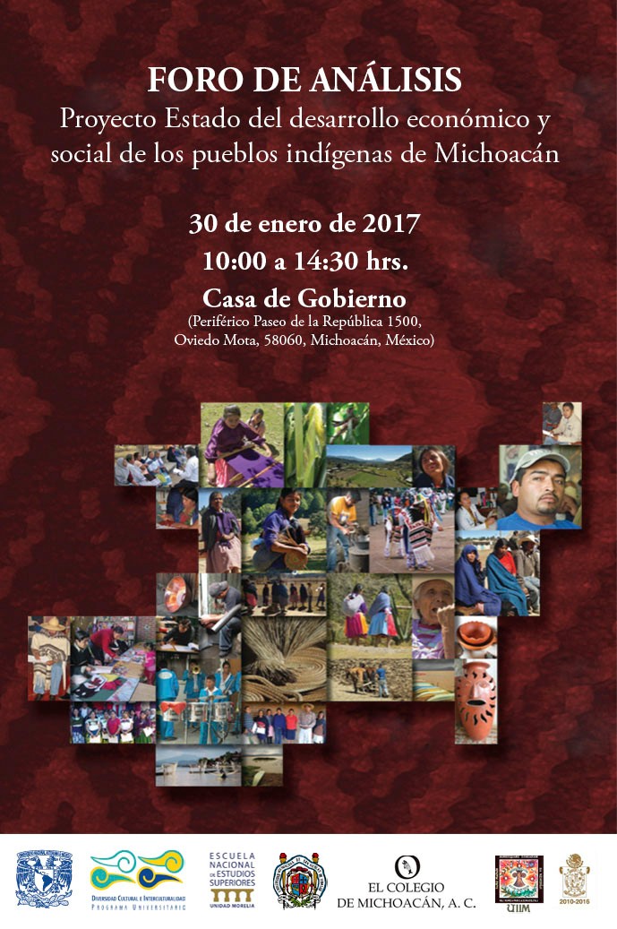 Foro de análisis Proyecto Estado de Desarrollo Económico y social de los Pueblos Indígenas de Michoacán