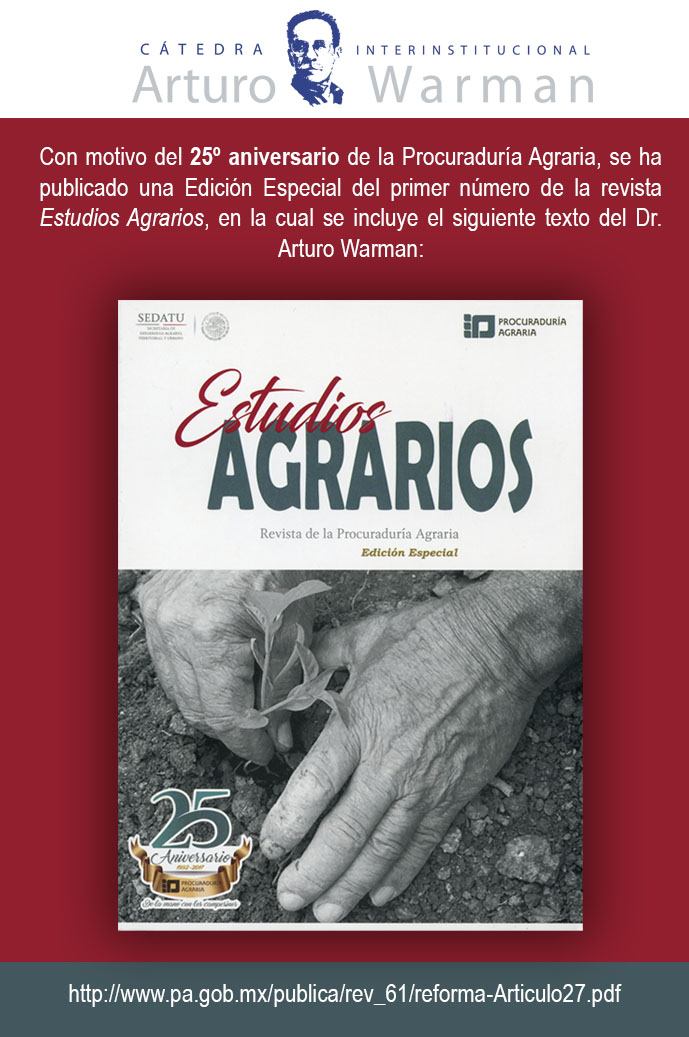 Revista de la Procuraduría Agraria, Edición Especial