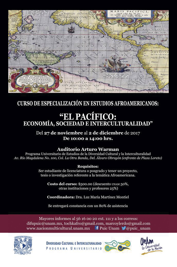 Curso de especialización en estudios Afroamericanos El pacífico: economía, sociedad e interculturalidad