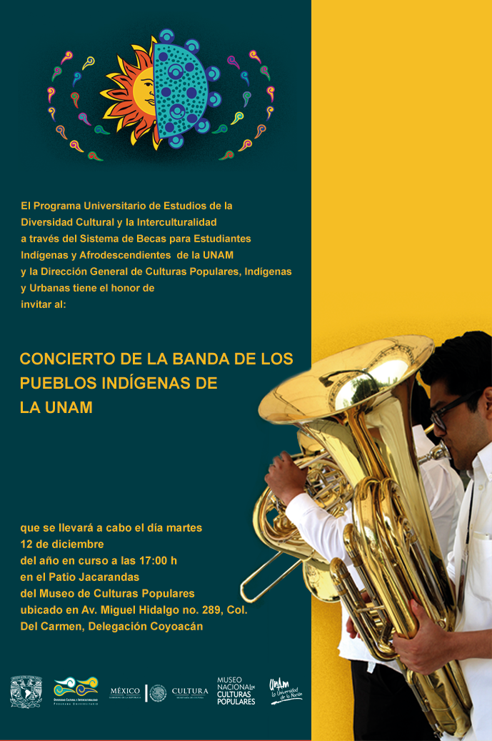 Concierto de la banda de los Pueblos Indígenas de la UNAM