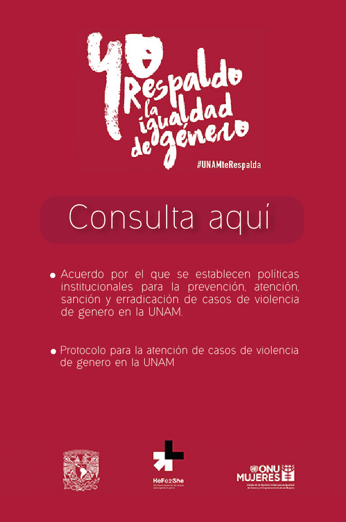 UNAM contra la violencia de Género. Yo respaldo la igualdad de género