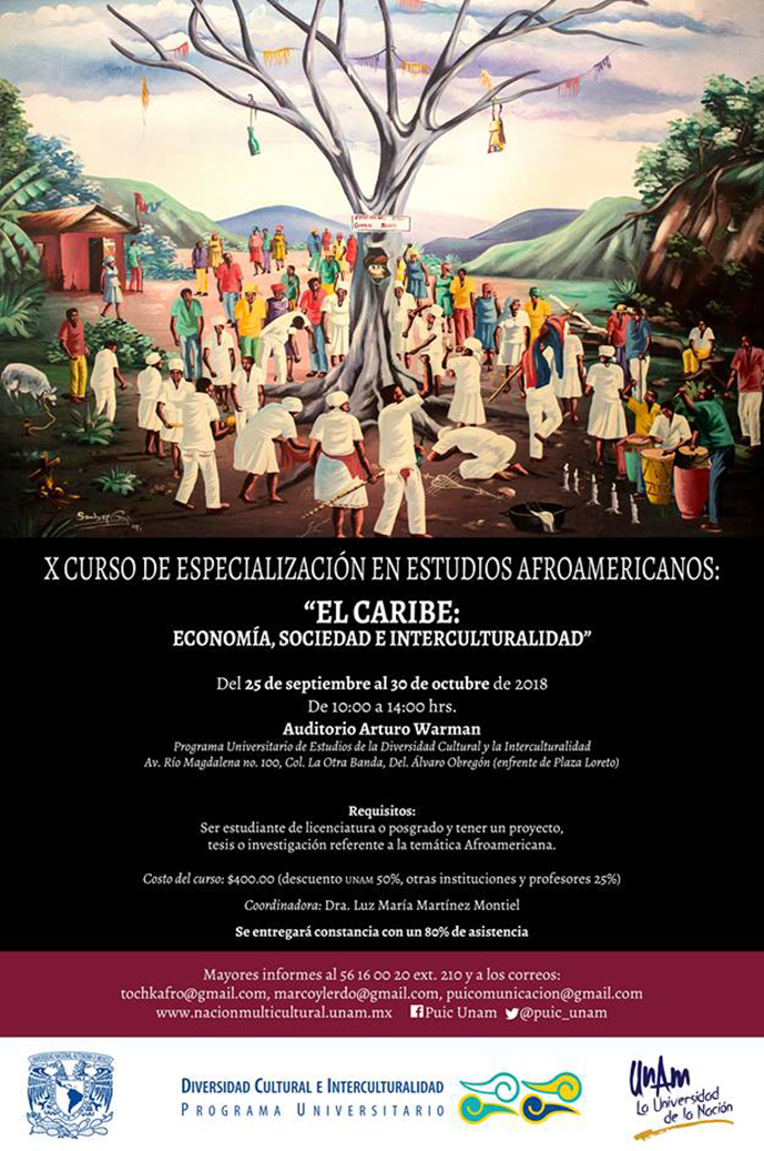 X Curso de especialización en estudios afroamericanos: El caribe: Economía, sociedad e interculturalidad
