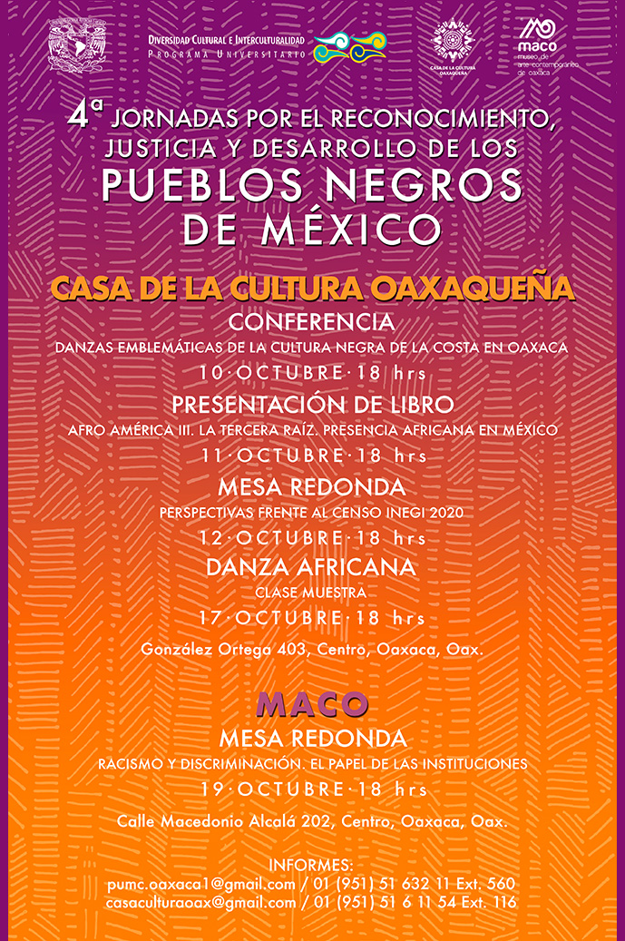 4ª Jornadas por el Reconocimiento, Justicia y Desarrollo de los Pueblos Negros de México